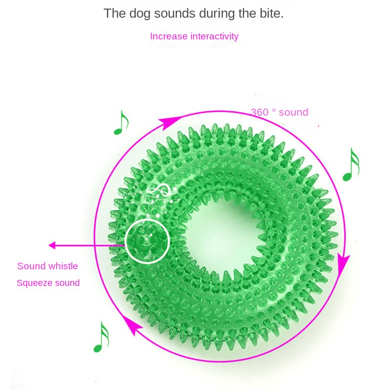 pack of 2pcs dog toys Pet toy bite resistant sound making toy ball dog toy tooth cleaning molar dog toy