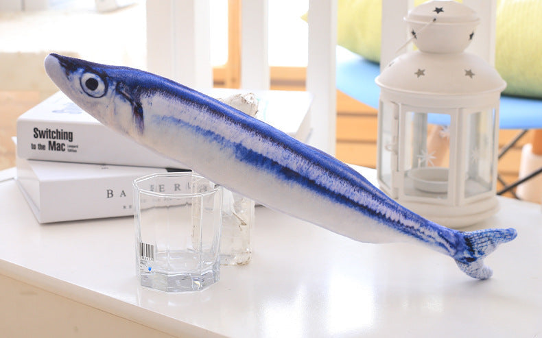 Cat toy; imitation fish toy; pet; plush cat; mint fish; cat; carp toy
