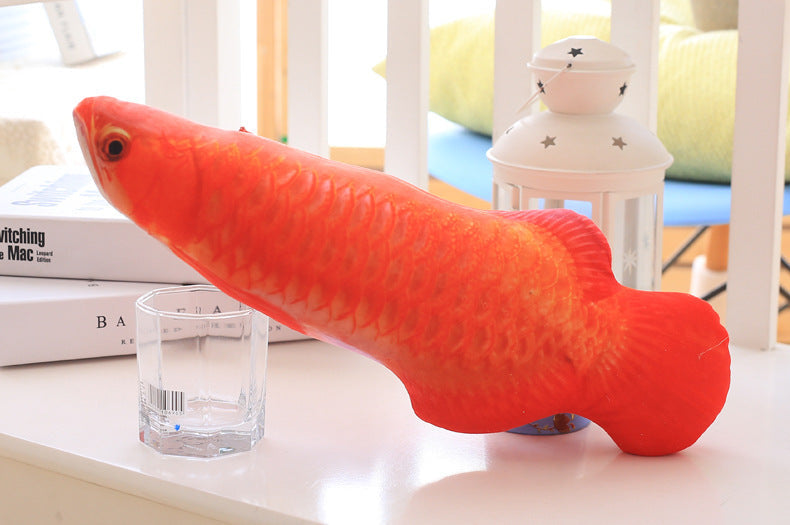 Cat toy; imitation fish toy; pet; plush cat; mint fish; cat; carp toy