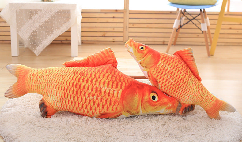 Cat toy; imitation fish toy; pet; plush cat; mint fish; cat; carp toy