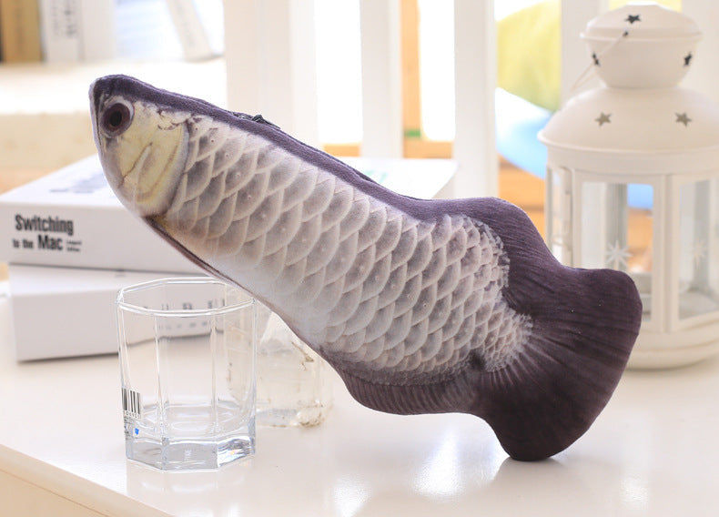 Cat toy; imitation fish toy; pet; plush cat; mint fish; cat; carp toy