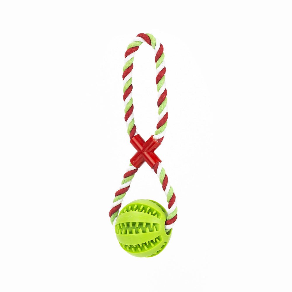 Pet molar toy watermelon ball silicone toy dog molar ball bite-resistant, teeth-cleaning and food-leakage ball chewing dog bite toy