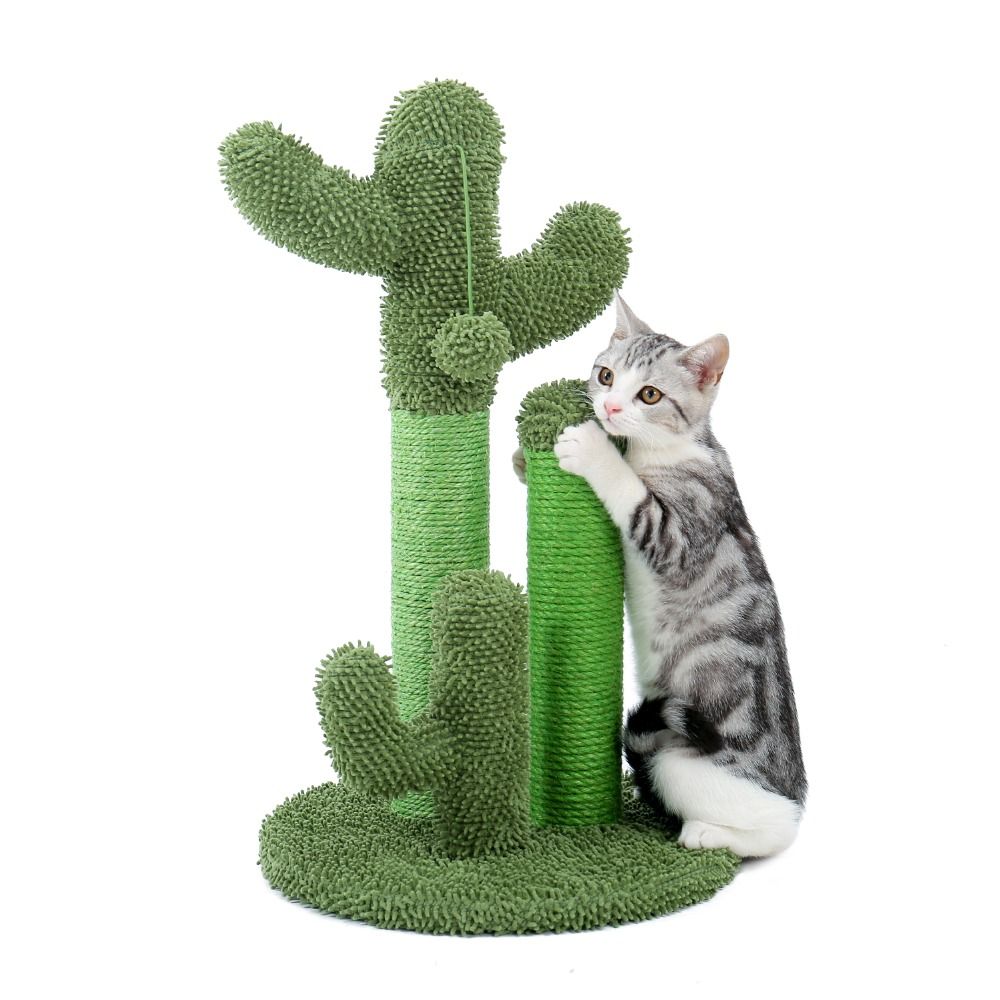 Pet Supplies Cute Cactus Tree Pet Cat Toy With Ball Scratching Post