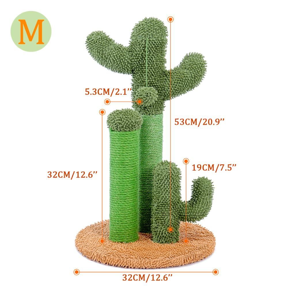 Pet Supplies Cute Cactus Tree Pet Cat Toy With Ball Scratching Post