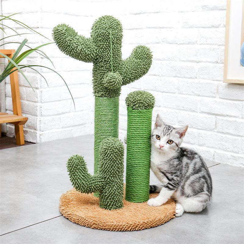 Pet Supplies Cute Cactus Tree Pet Cat Toy With Ball Scratching Post