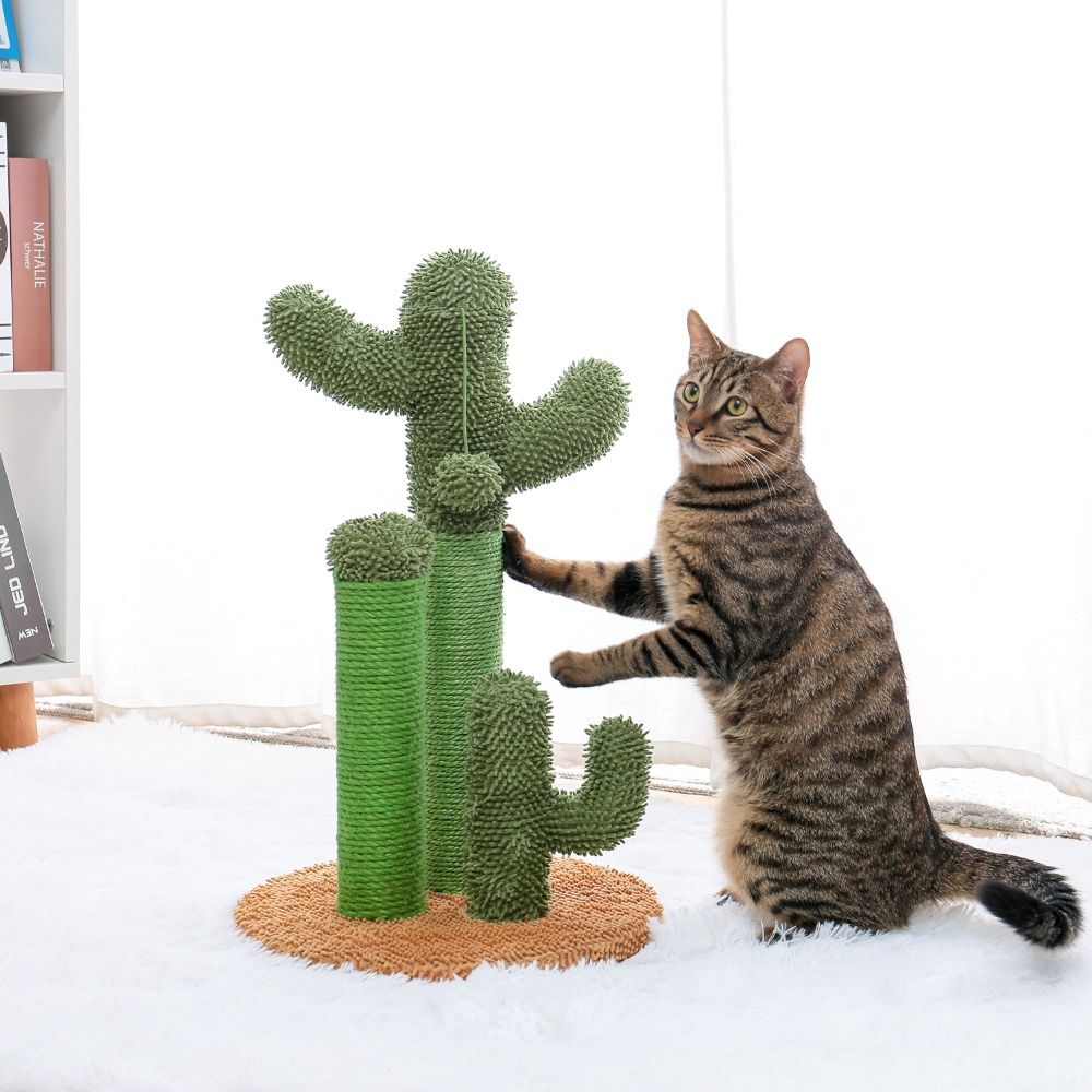 Pet Supplies Cute Cactus Tree Pet Cat Toy With Ball Scratching Post