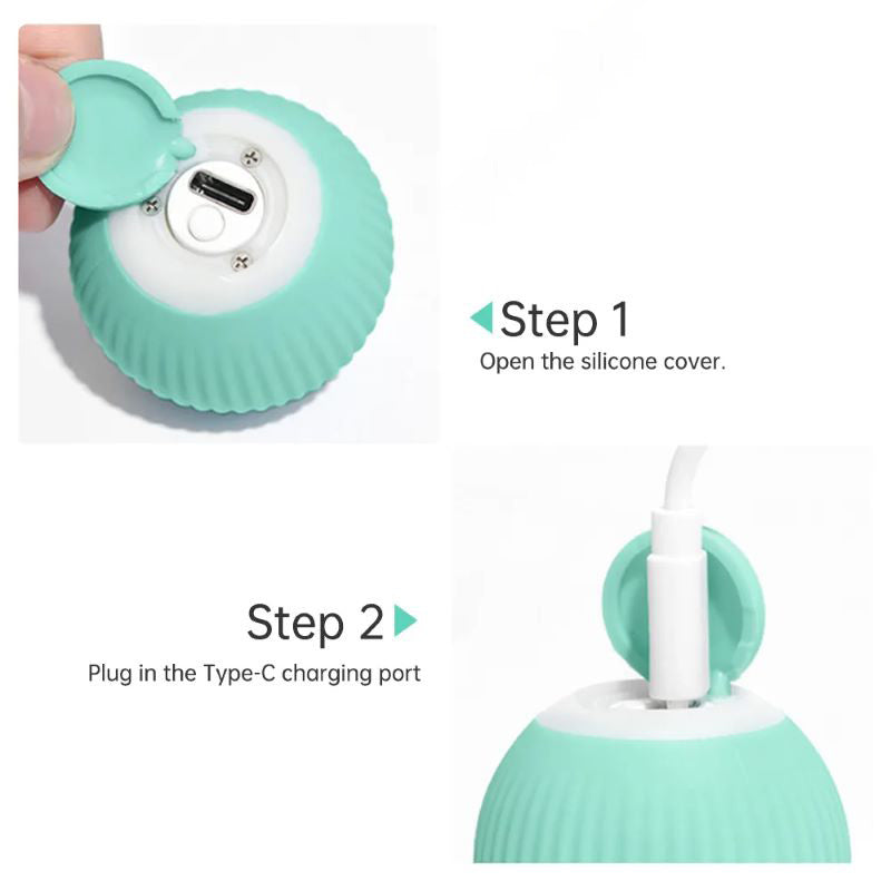 Pet Toy Automatic Rotating Ball Cat Teasing Ball