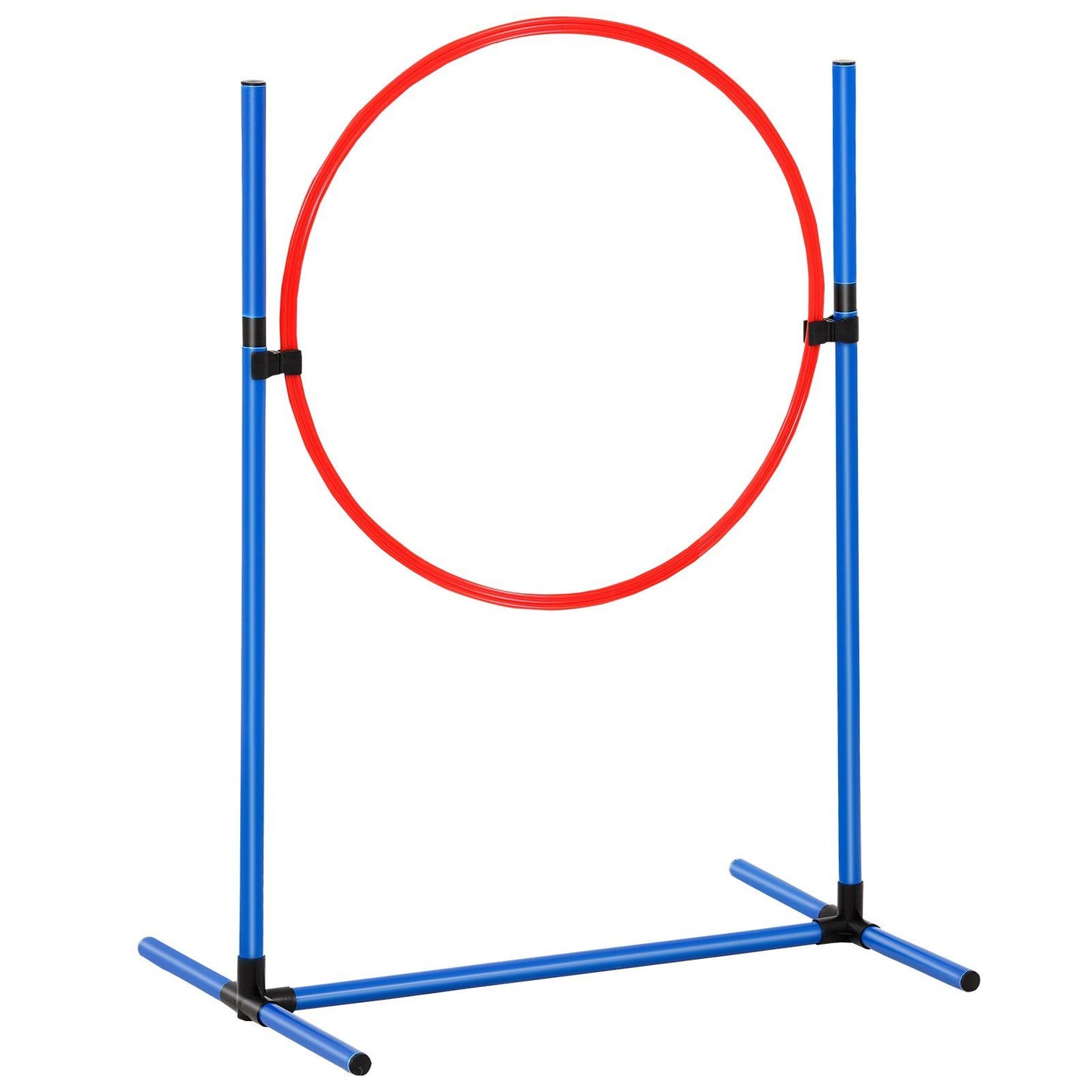 VEVOR Dog Agility Training Equipment 7 PCS Set w/ Hurdles 2 Tunnels Jump Ring