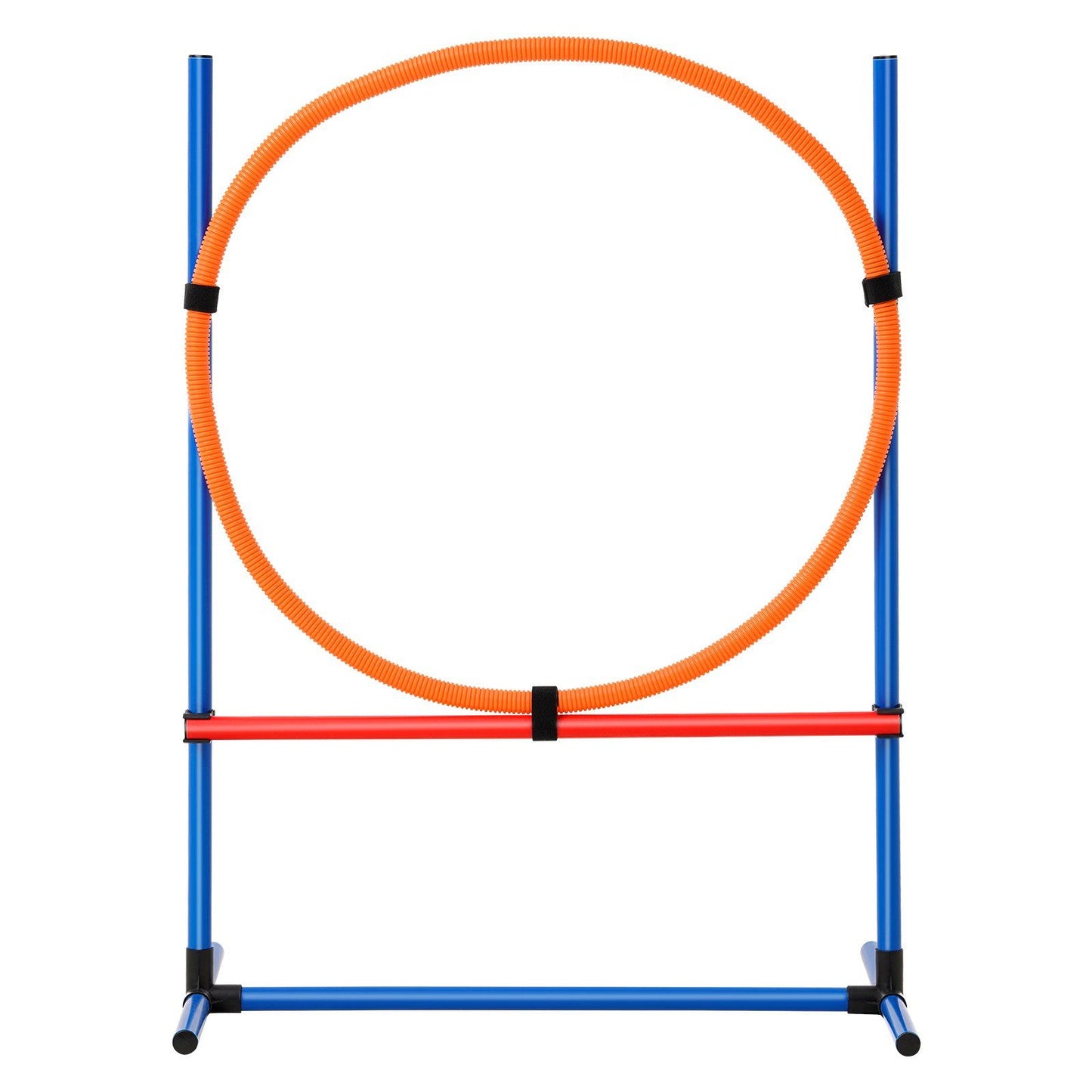 VEVOR Dog Agility Training Equipment 4 PCS Set with Hurdles Jump Ring Pause Box