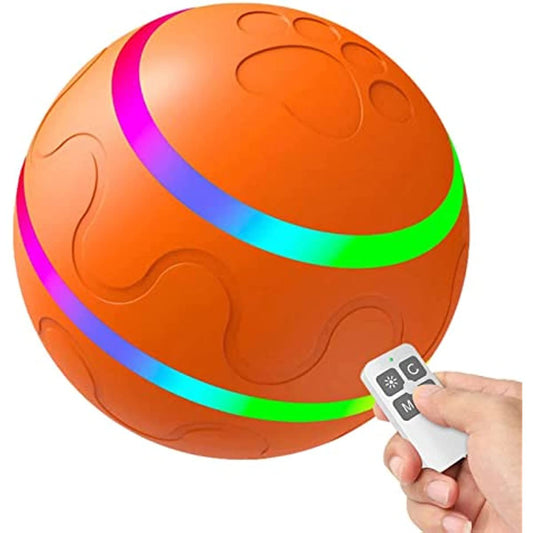Rolling Ball for Dogs; Pet Dog Mental Stimulation Toys | Made of Natural Rubber; Active Rolling Ball for Dog Puppies and Cats; Happy; Intelligent Interactive Dog Toy