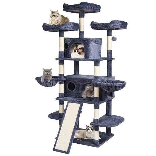 Cat Tree 68.5" Cat Tower for Indoor Cats with Cat Condos Scratching Post